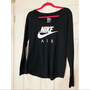 Nike Air Black The Nike Tee Athletic Cut Top